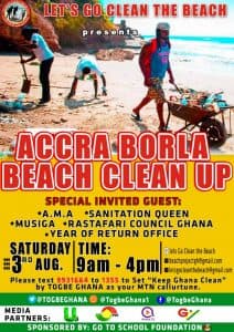 Togbe Ghana Cleans Accra Borla Beach