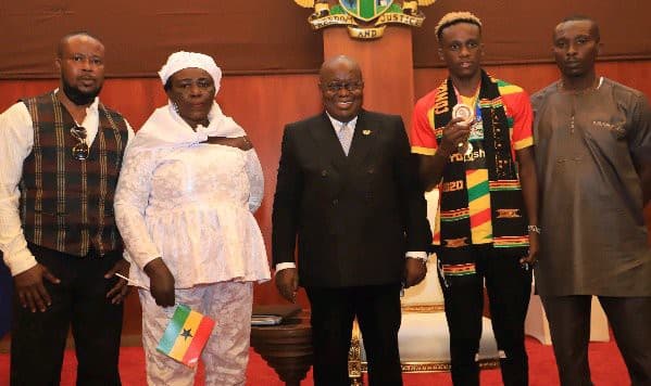 Nana Akuffo Addo Gifts Samuel Takyi(Tokyo Olympics) a Car and $10,000