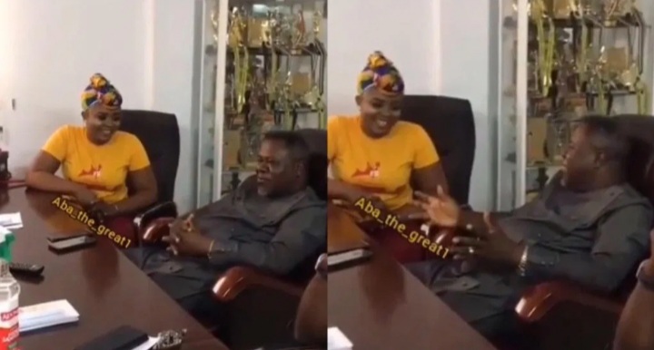 Rare Video Of Business Mogul Dr. Kwaku Oteng Having A Meeting In His Executive Office With His Awards On Display