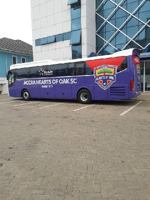 Hearts of Oak unveils brand new 48-seater bus