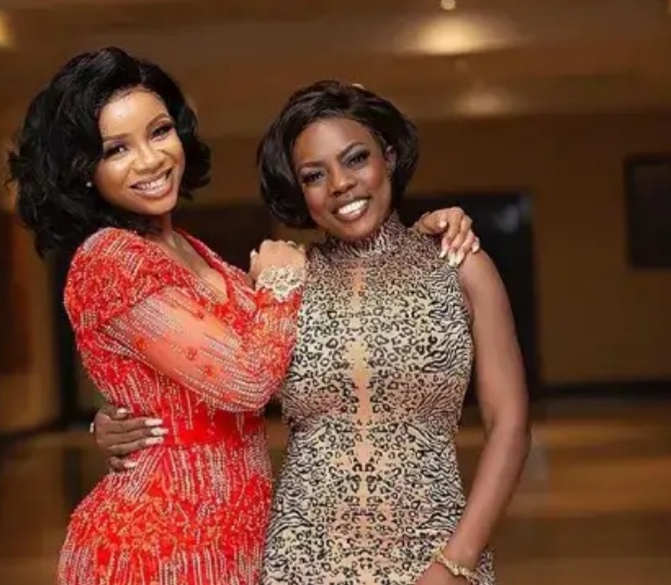 Serwaa Amihere And Nana Aba Anamoah Pamper’s Each Other.