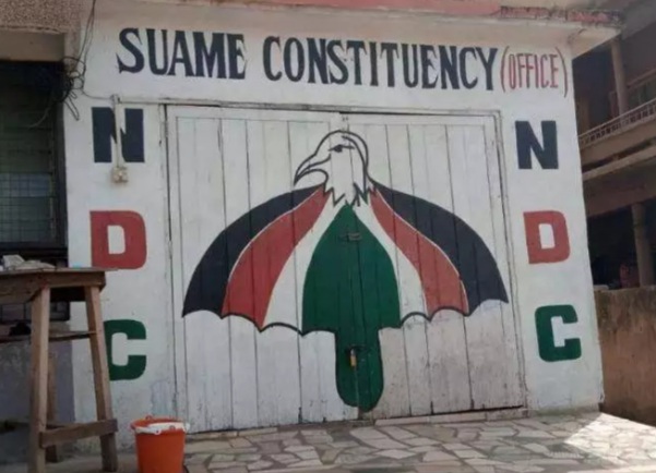 Angry Supporters of the Opposition NDC in the Suame Constituency seized property and locked out the Executives
