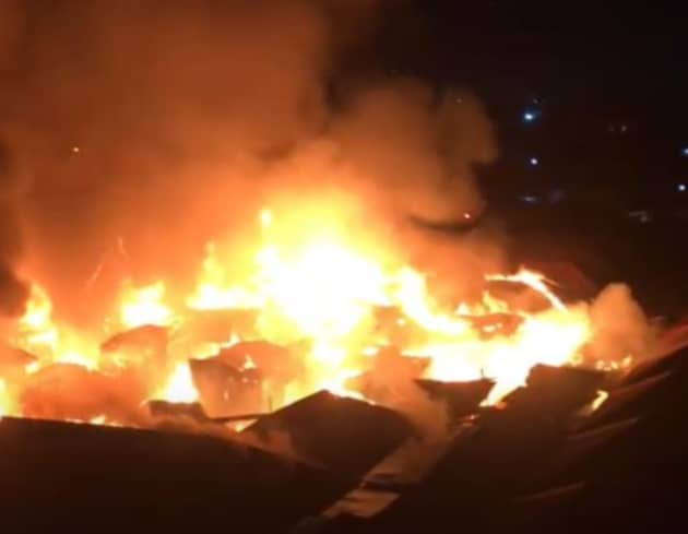 Update: Odorna Market on Fire