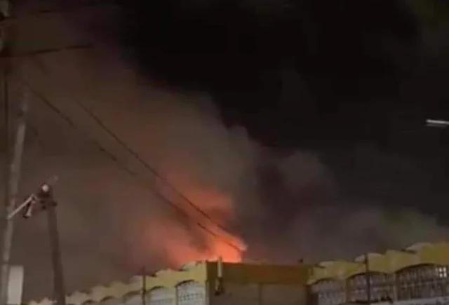 Kaneshie Market on fire