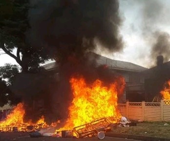 Father Set his Home on Fire